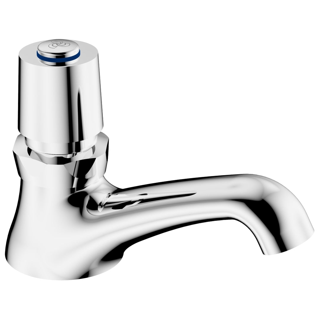 Cobra Demand Pillar Tap Press Button & Hold Chrome