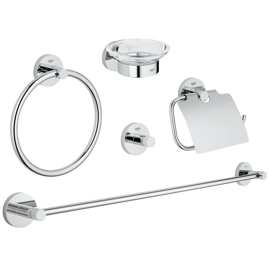 Grohe Essentials Master bathroom accessories set 5-in-1 chrome