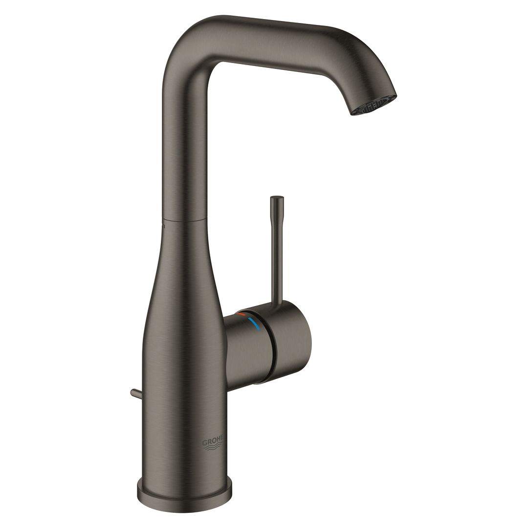 Grohe Essence Single-lever basin mixer 1/2"L-Size brushed hard graphite