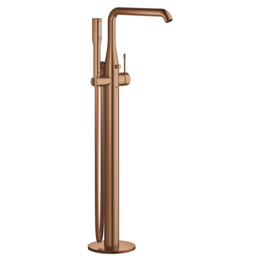 Grohe Essence Single-lever bath mixer 1/2", floor mounted brushed warm sunset