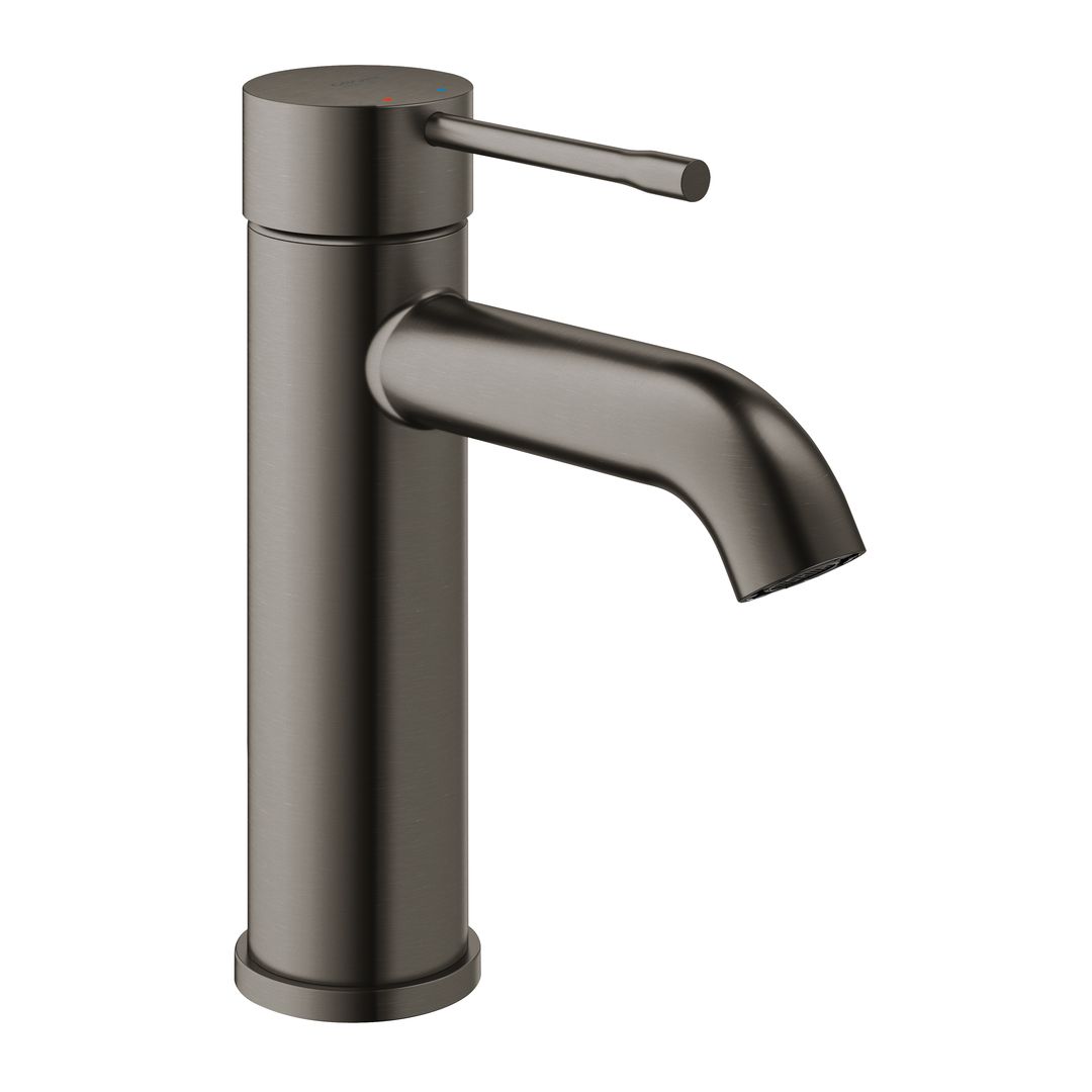Grohe Essence Single-lever basin mixer 1/2"S-Size brushed hard graphite