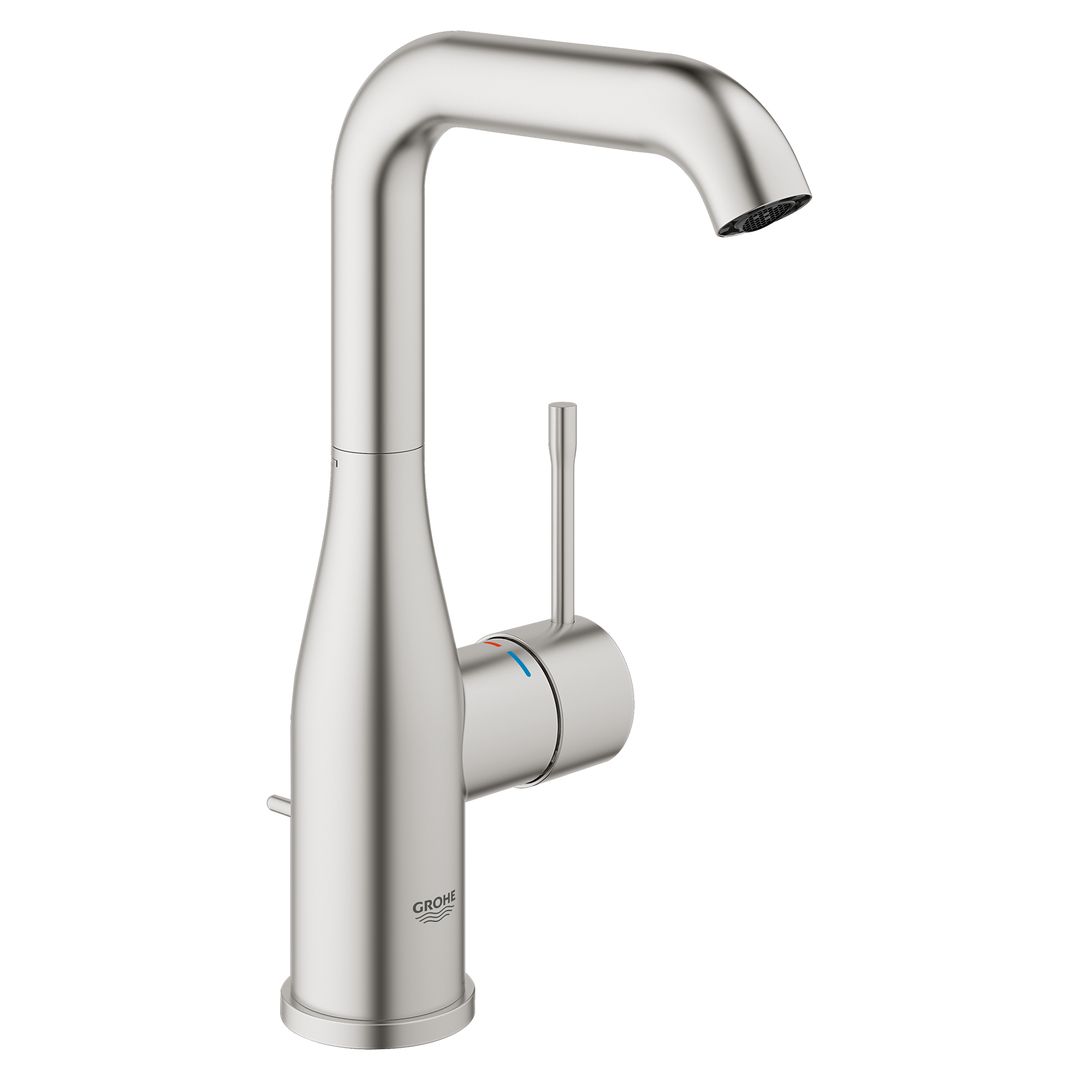 Grohe Essence Single-lever basin mixer 1/2"L-Size supersteel