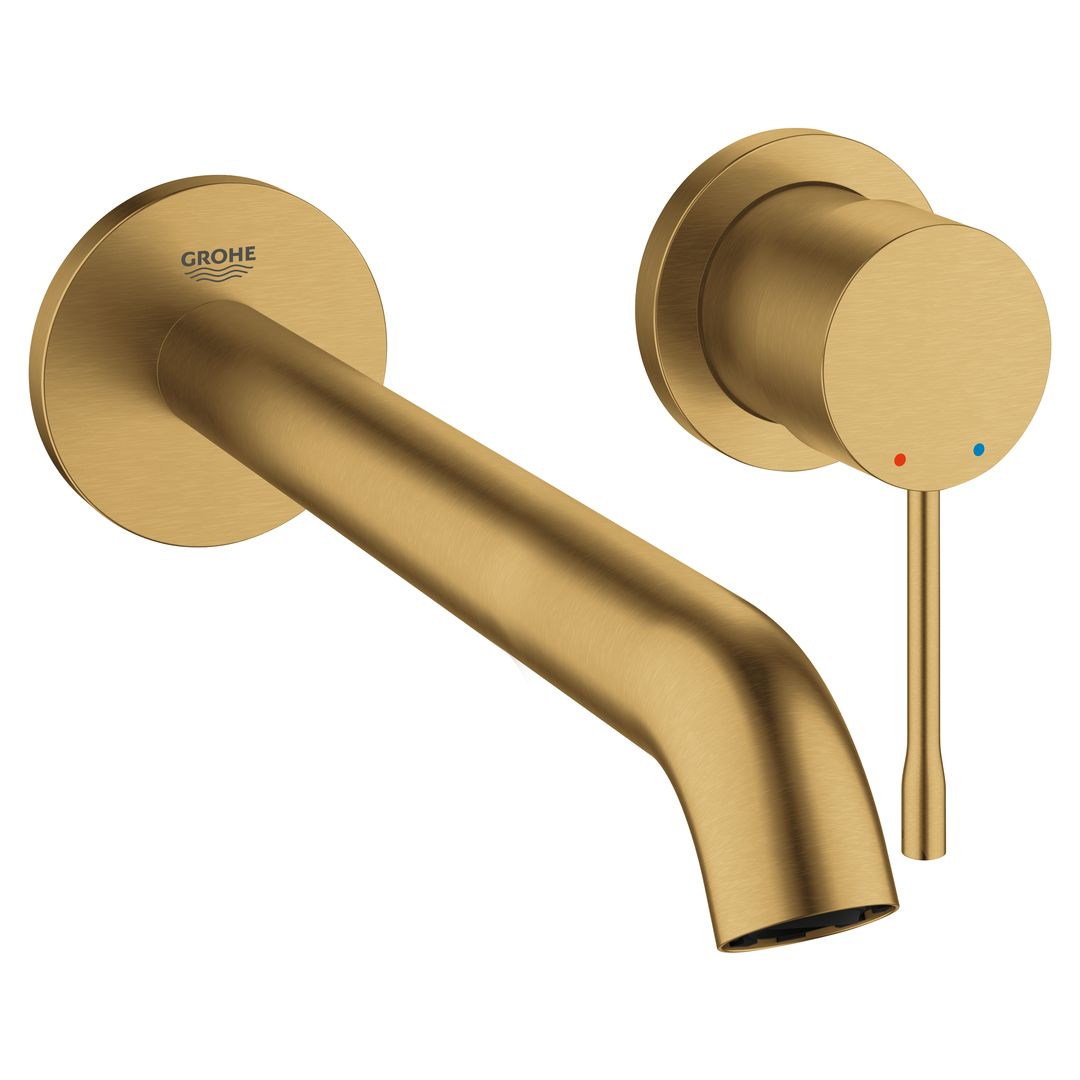 Grohe Essence Two-Hole Basin Mixer L-Size Brushed Cool Sunrise
