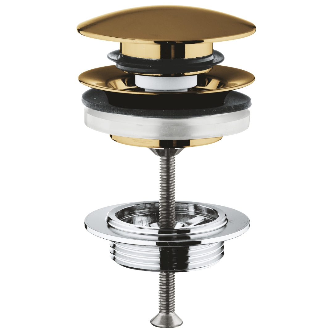 Grohe Waste set with push-open plug brushed cool sunrise