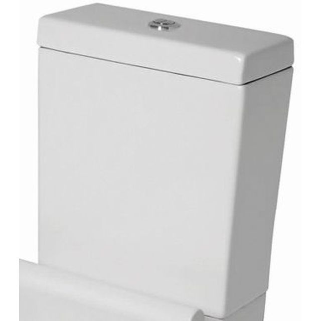 Vaal Refine Cistern Top Dual Flush Close Couple White