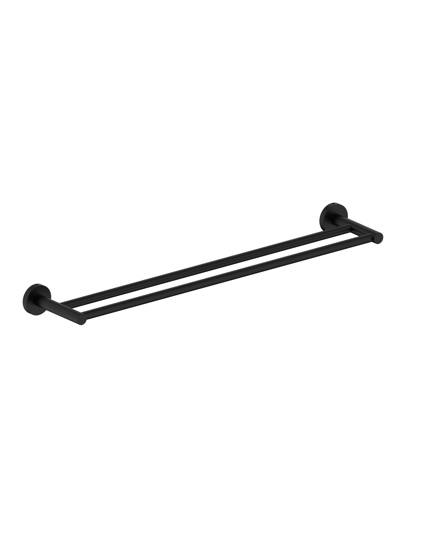 Cobra Seine Double Towel Rail 600mm Matte Black