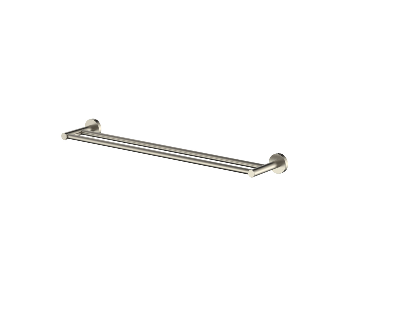 Cobra Seine Double Towel Rail 600mm Brushed Nickel