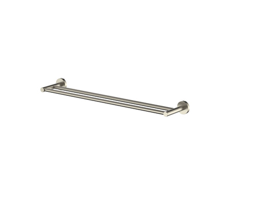 Cobra Seine Double Towel Rail 600mm Brushed Nickel