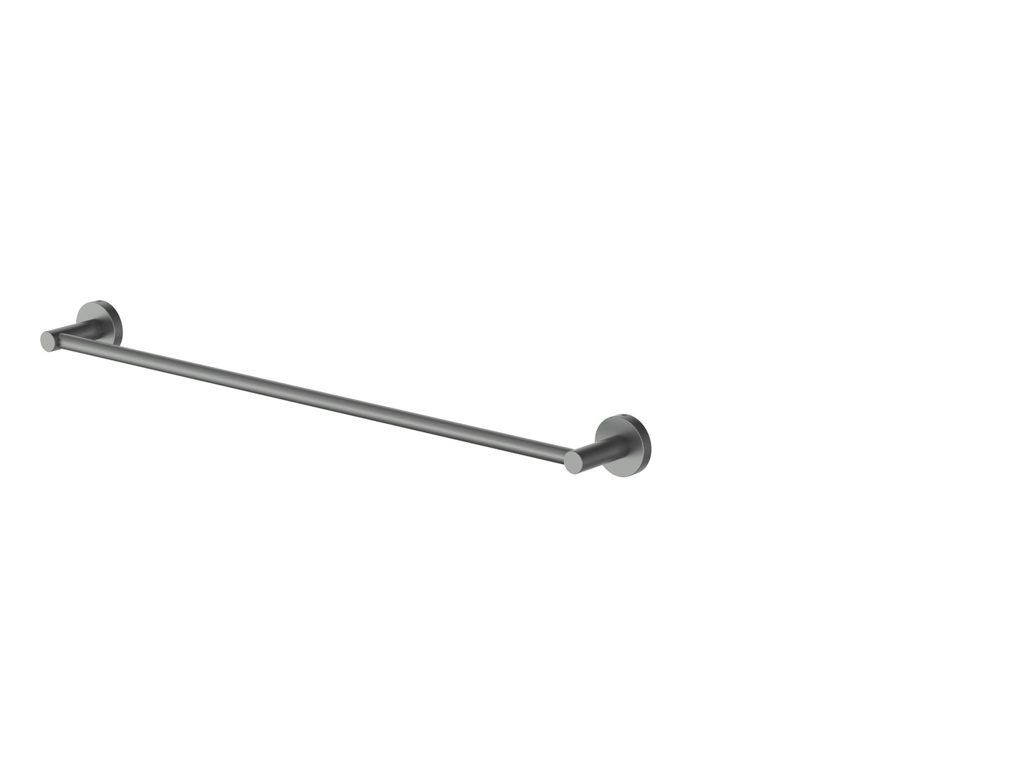 Cobra Seine Single Towel Rail Brushed Gun Grey