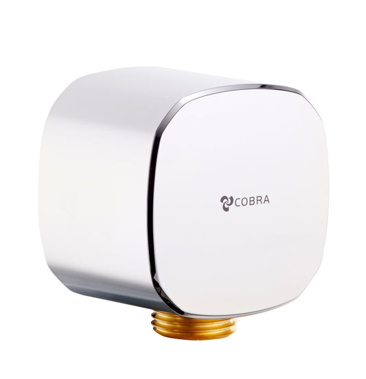 Cobra Wall Outlet Square Brass Water Way Chrome