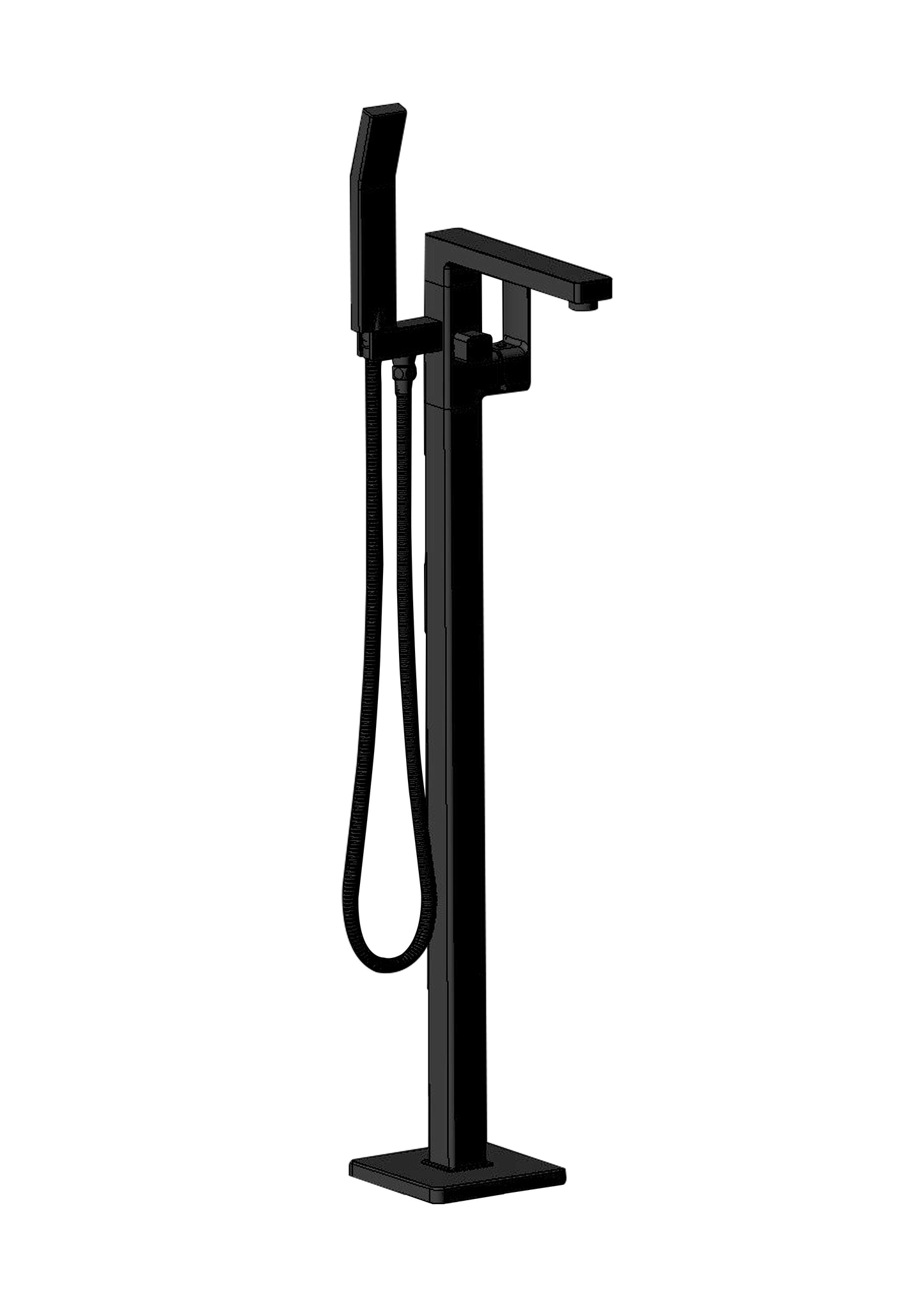 Cobra Arrive Bath Mixer Freestanding With 1500mm Hose and Handshower Matte Black