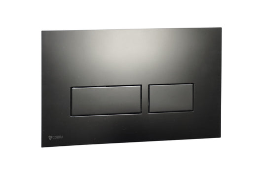 Cobra Actuator Plate For Concealed Cistern Rectangular Matte Black