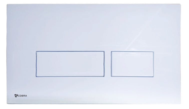 Cobra Actuator Plate For Concealed Cistern Rectangular White