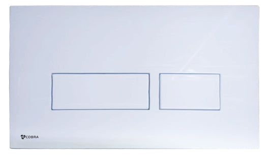Cobra Actuator Plate For Concealed Cistern Rectangular White