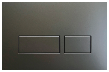 Cobra Actuator Plate For Concealed Cistern Rectangular Brushed Gun Grey