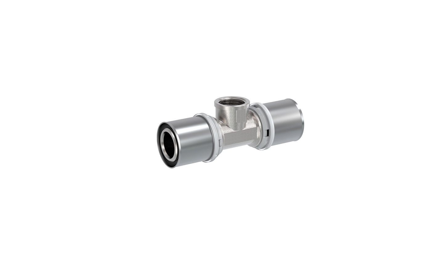 Cobra Crimp Tee Female 25X3/4X25 Triple O-Ring