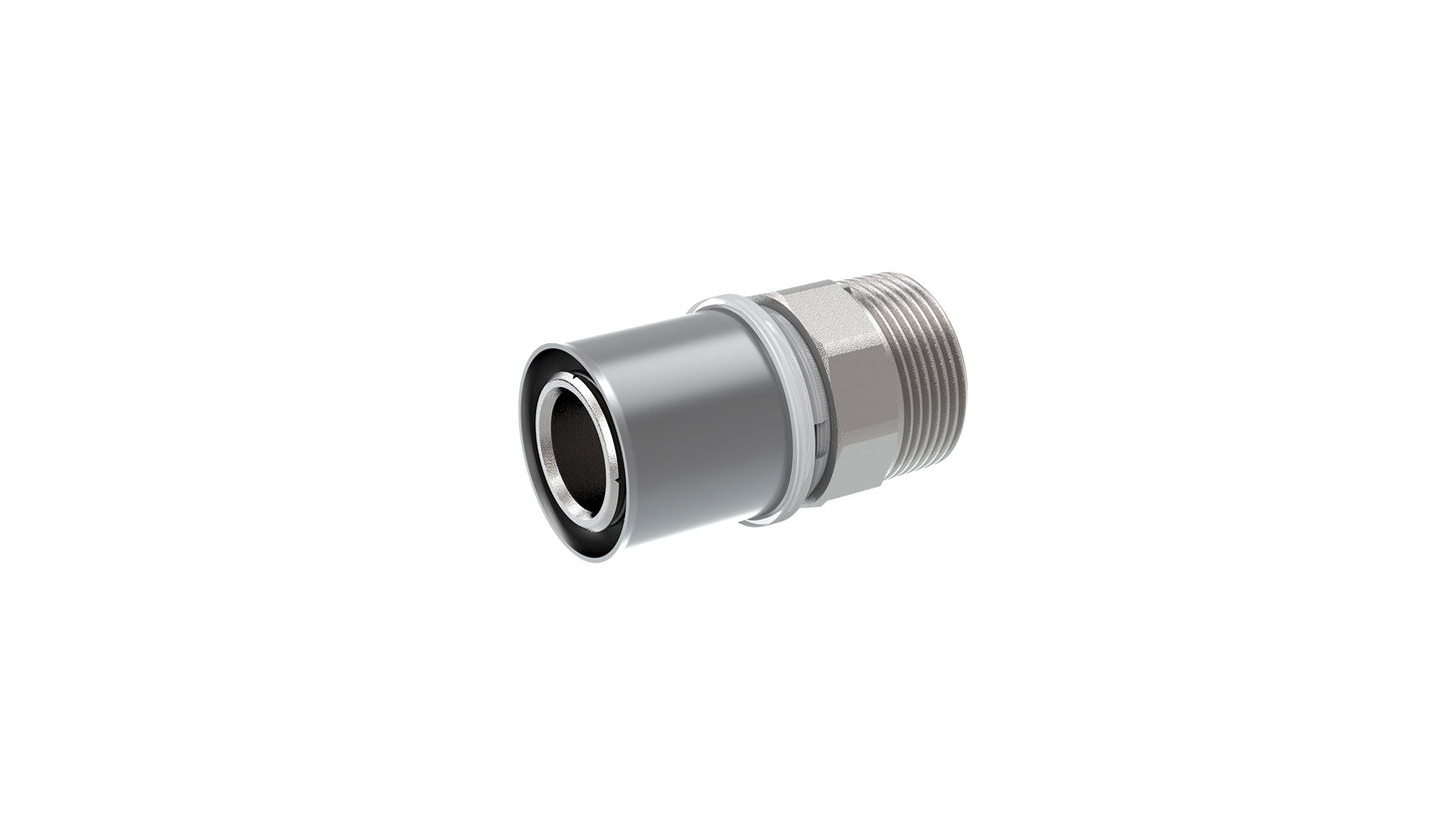Cobra Crimp Coupler Male Straight 25X3/4 Triple O-Ring