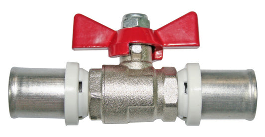 Cobra Crimp Ball Valve+Butterfly Handle 25 Triple O-Ring