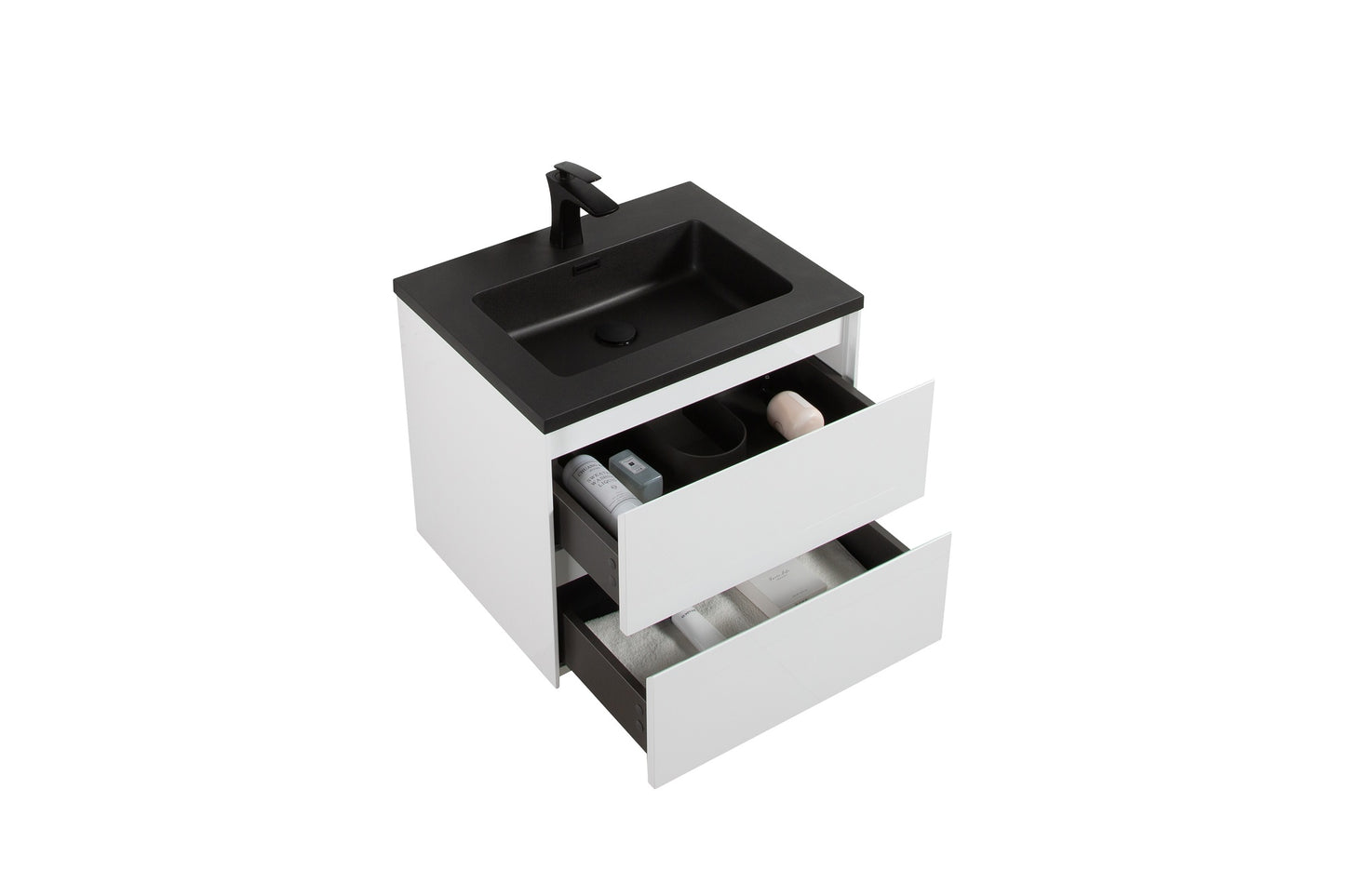 Enzo 600 double drawer basin
