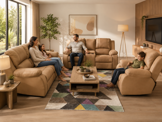 The Merk suite by Blvd Lounge - 3Pc 3 Action Motion with console