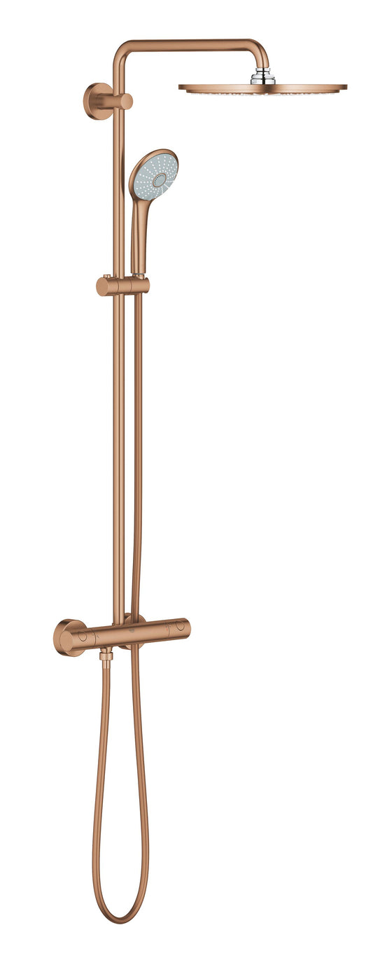 LAUNCHING MARCH 2026 Grohe Euphoria 310 Shower System THM Brushed Warm Sunset