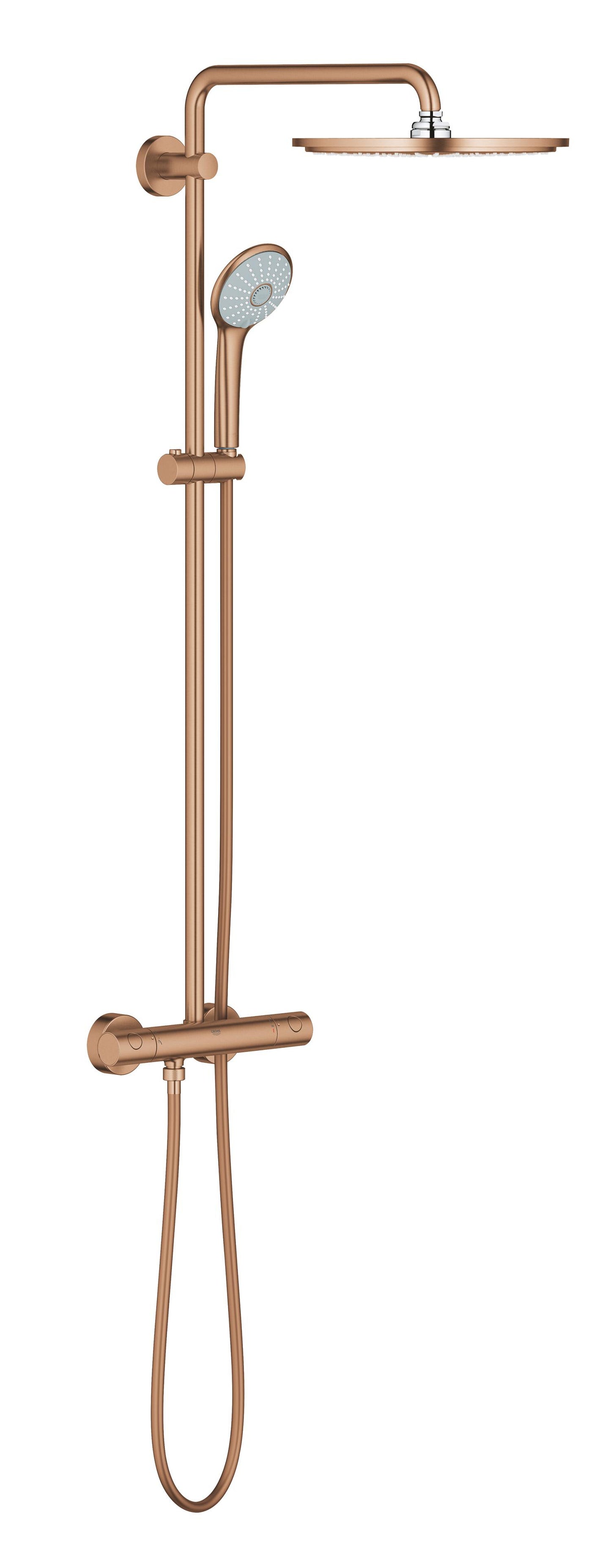 LAUNCHING MARCH 2026 Grohe Euphoria 310 Shower System THM Brushed Warm Sunset