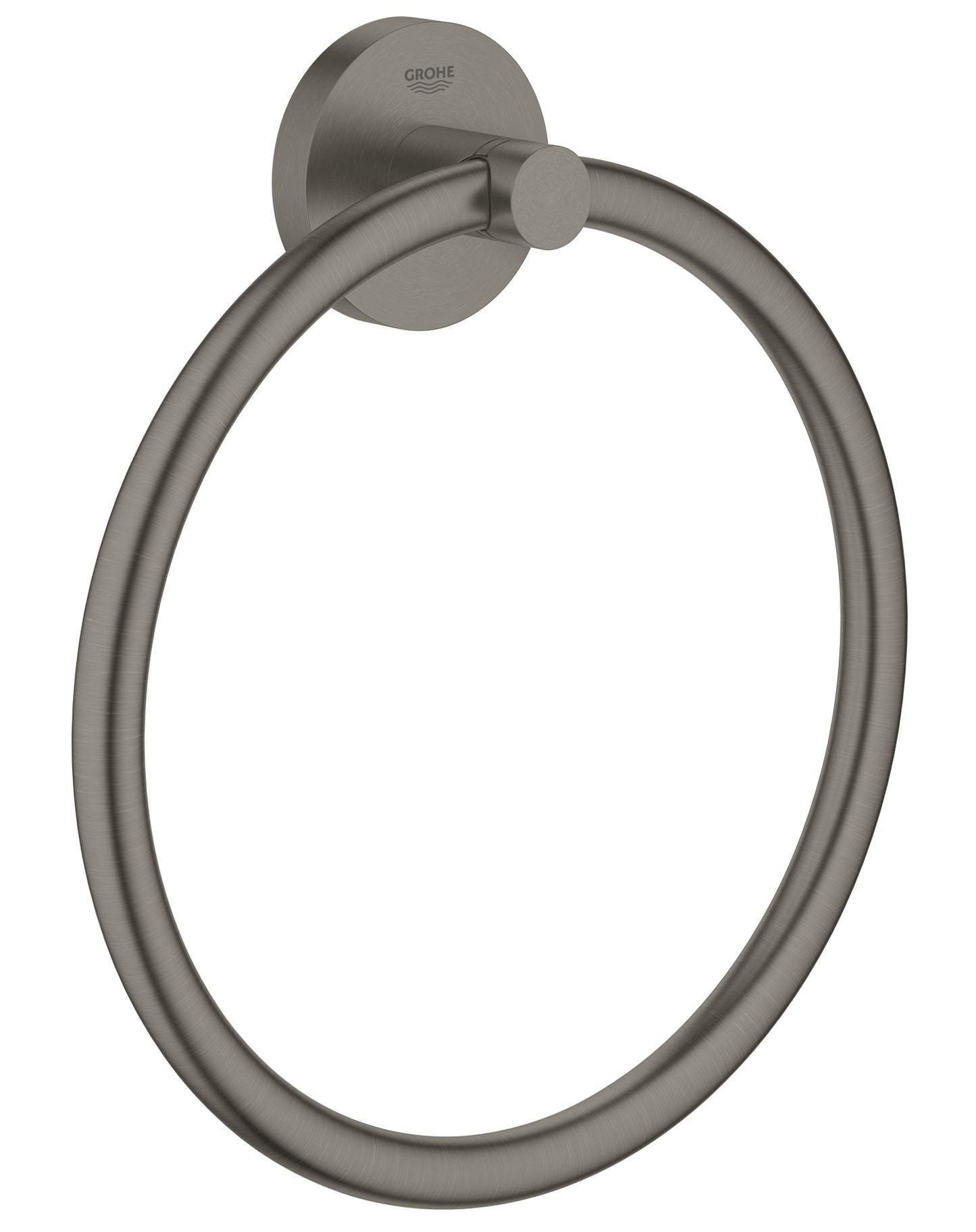 Grohe Essentials Towel ring brushed hard graphite