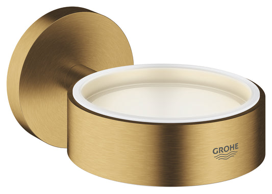 LAUNCHING MARCH 2026 Grohe Essentials Glass/Soap Dish Holder Brushed Cool Sunrise