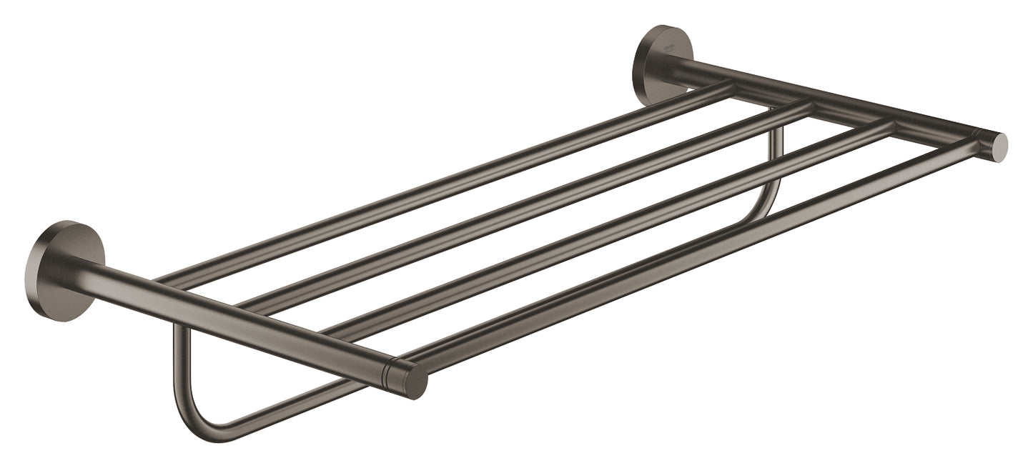 LAUNCHING MARCH 2026 Grohe Essentials Multi Bath Towel Rack Brushed Hard Graphite