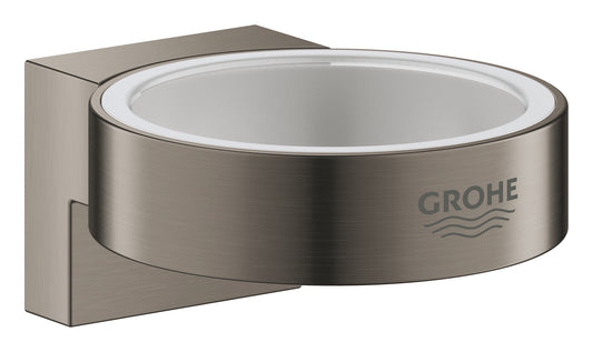 LAUNCHING MARCH 2026 Grohe Selection Glass/Soap Dish Holder Brushed Hard Graphite