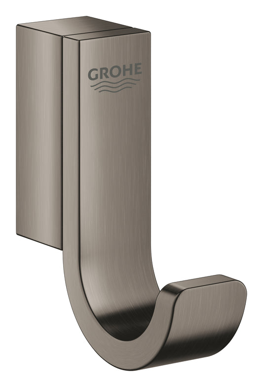 LAUNCHING MARCH 2026 Grohe Selection Single Robe Hook Brushed Hard Graphite