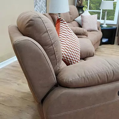 HOUSTON 3 Piece 3 Motion Lounge Suite, Colour Cinnamon and Spice