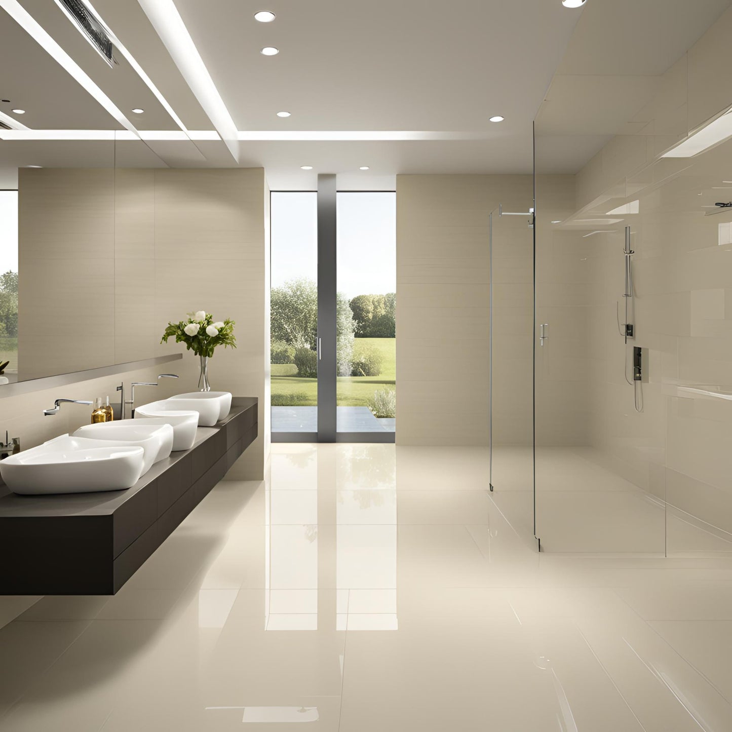 IVORY Polished Tile - Ivory 600x600 (Sold per BOX 1,44m2/bx)