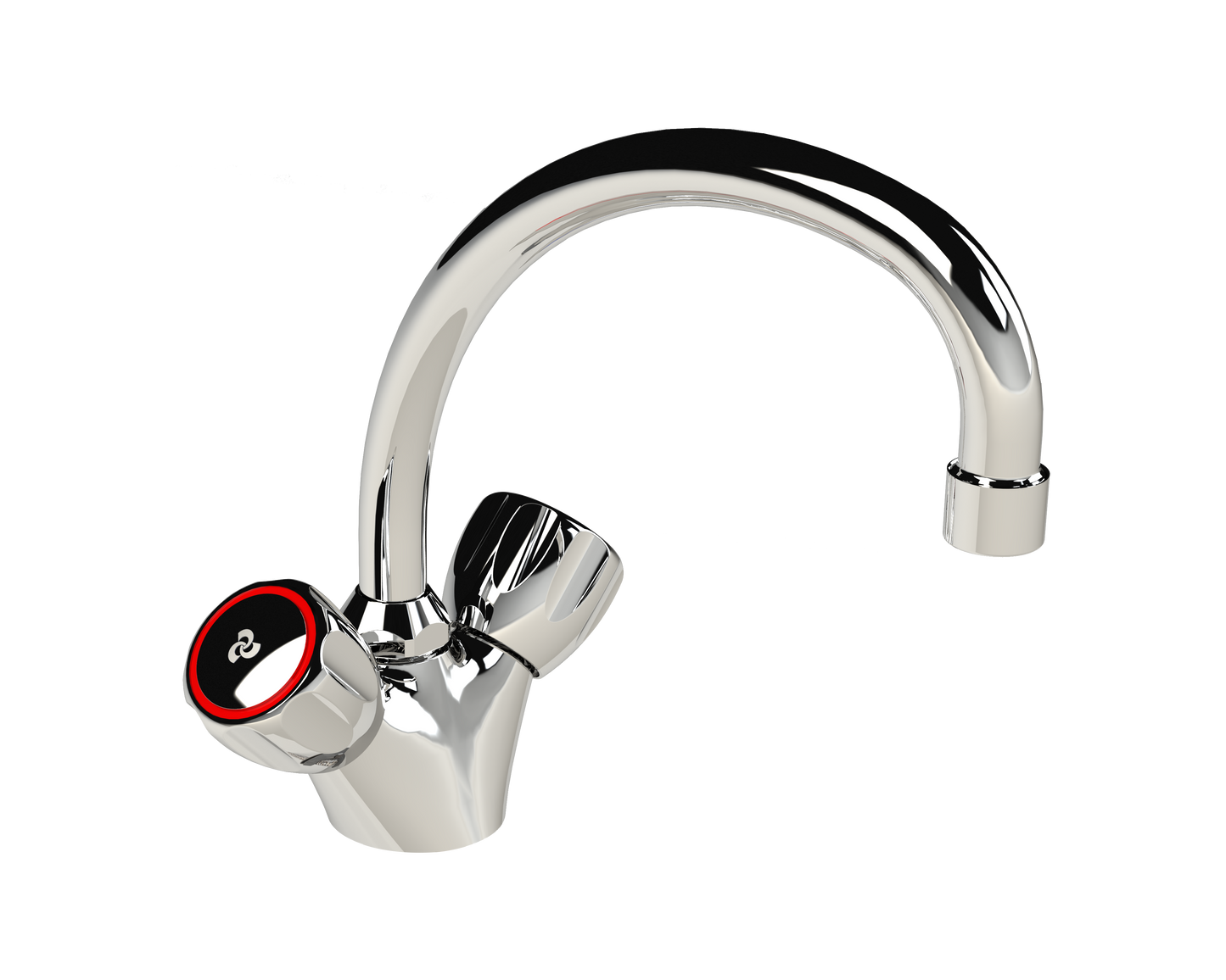 Cobra Metsi Original Light Pattern Sink Mixer Swivel Spout Pillar Type M10X1/2 FI Chrome