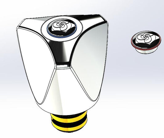 Cobra Carina Standard Light Pattern Headpart 1/2 Chrome