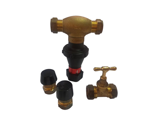 Cobra MF11 Pressure Control Valve 400kPa Pack 22mm CXC Rough Brass