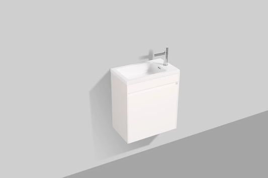 Clear Cube Enzo 540 with Double Drawer Gloss White - Includes Enzo 540 Basin White Composite