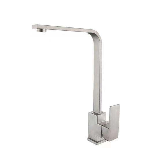 Cobra Relish Sink Mixer Pillar Type Swivel High Spout Square Matt Chrome