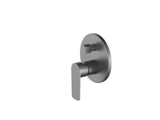 Cobra Seine Bath/Shower Concealed Diverter Mixer 4 Ports 1/2 FI Brushed Gun Grey