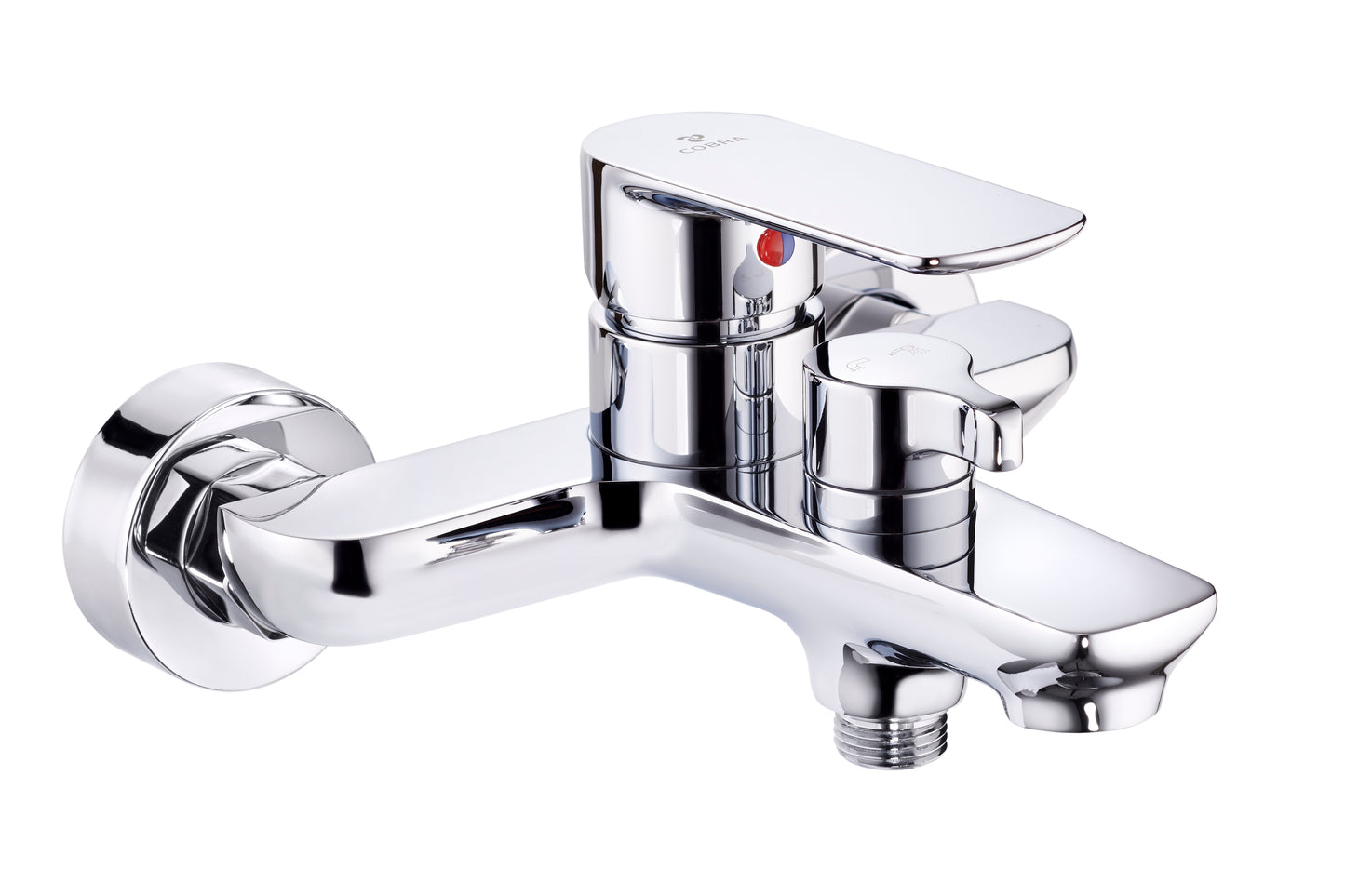 Cobra Seine Bath Mixer Exposed Wall Type Diverter No Handshower Chrome