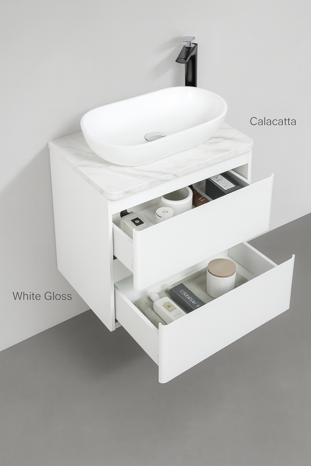 Santorini 600 double drawer