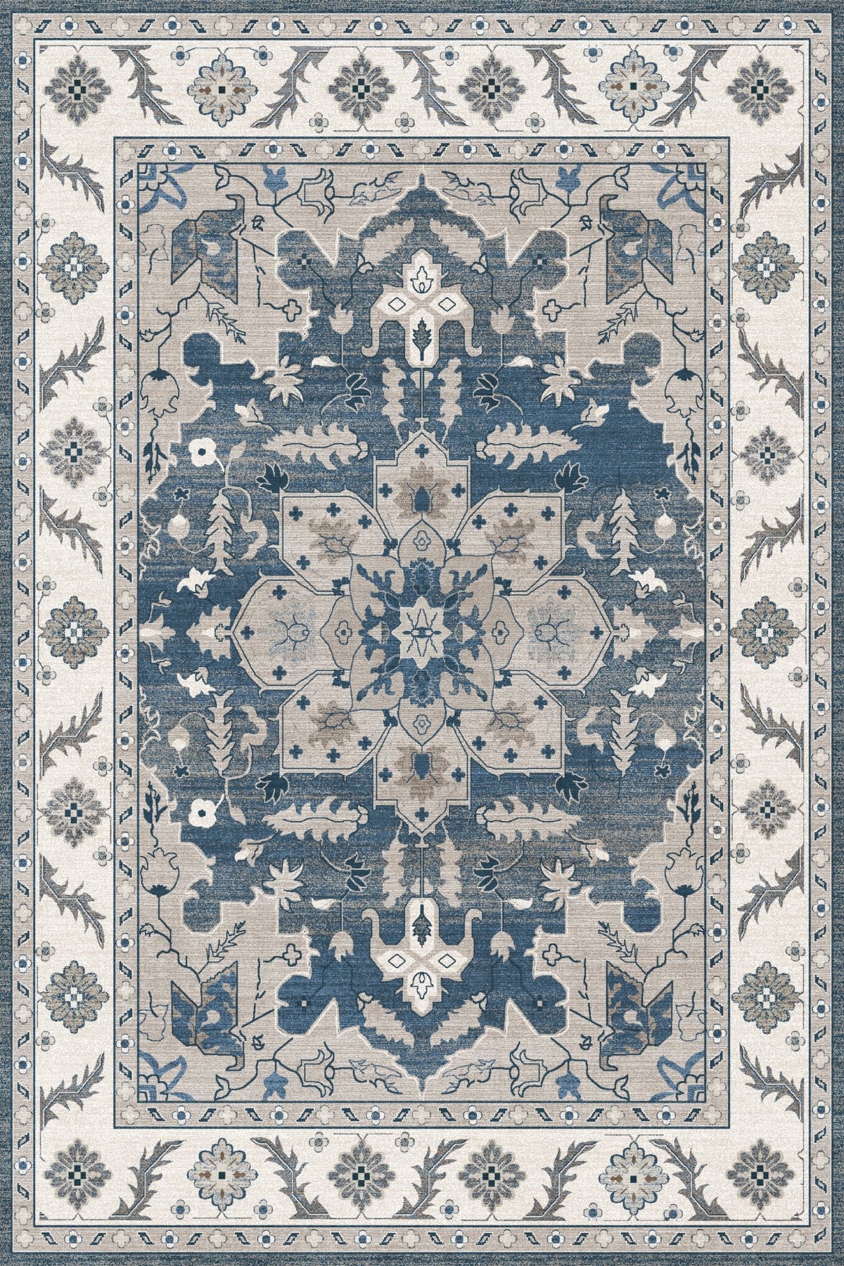 Wonder Rug Vintage Midnight Medallion