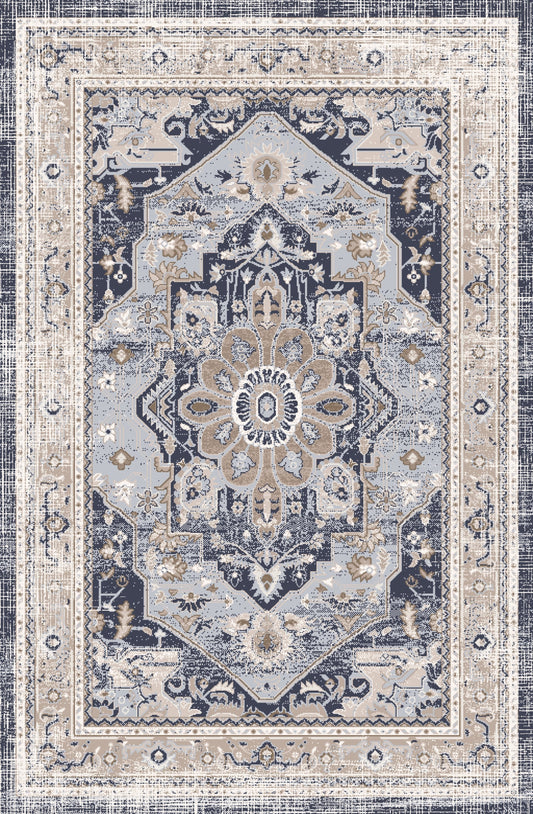 Wonder Rug Vintage Blue Royale