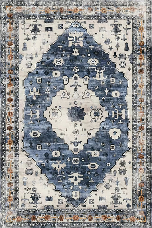 Wonder Rug Vintage Sapphire Garden