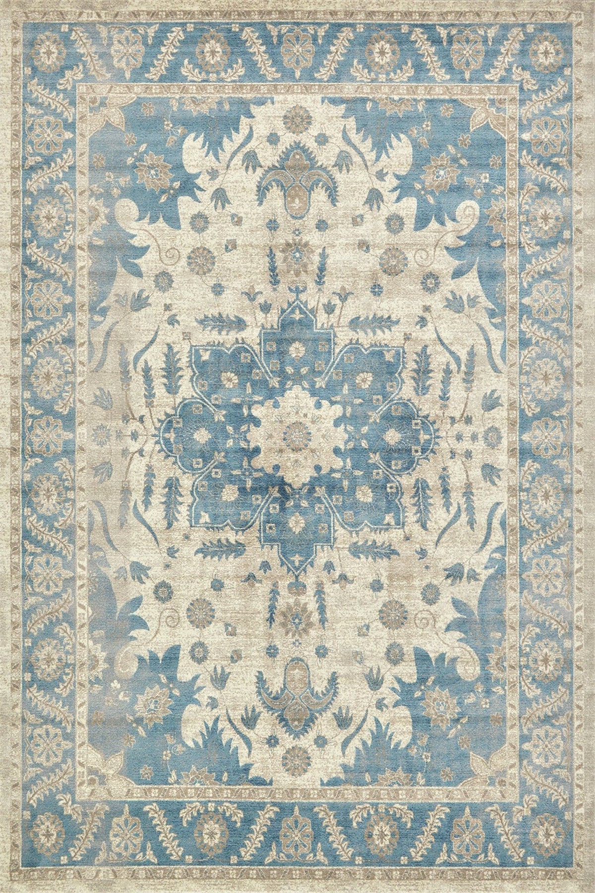 Wonder Rug Vintage Azure Medallion