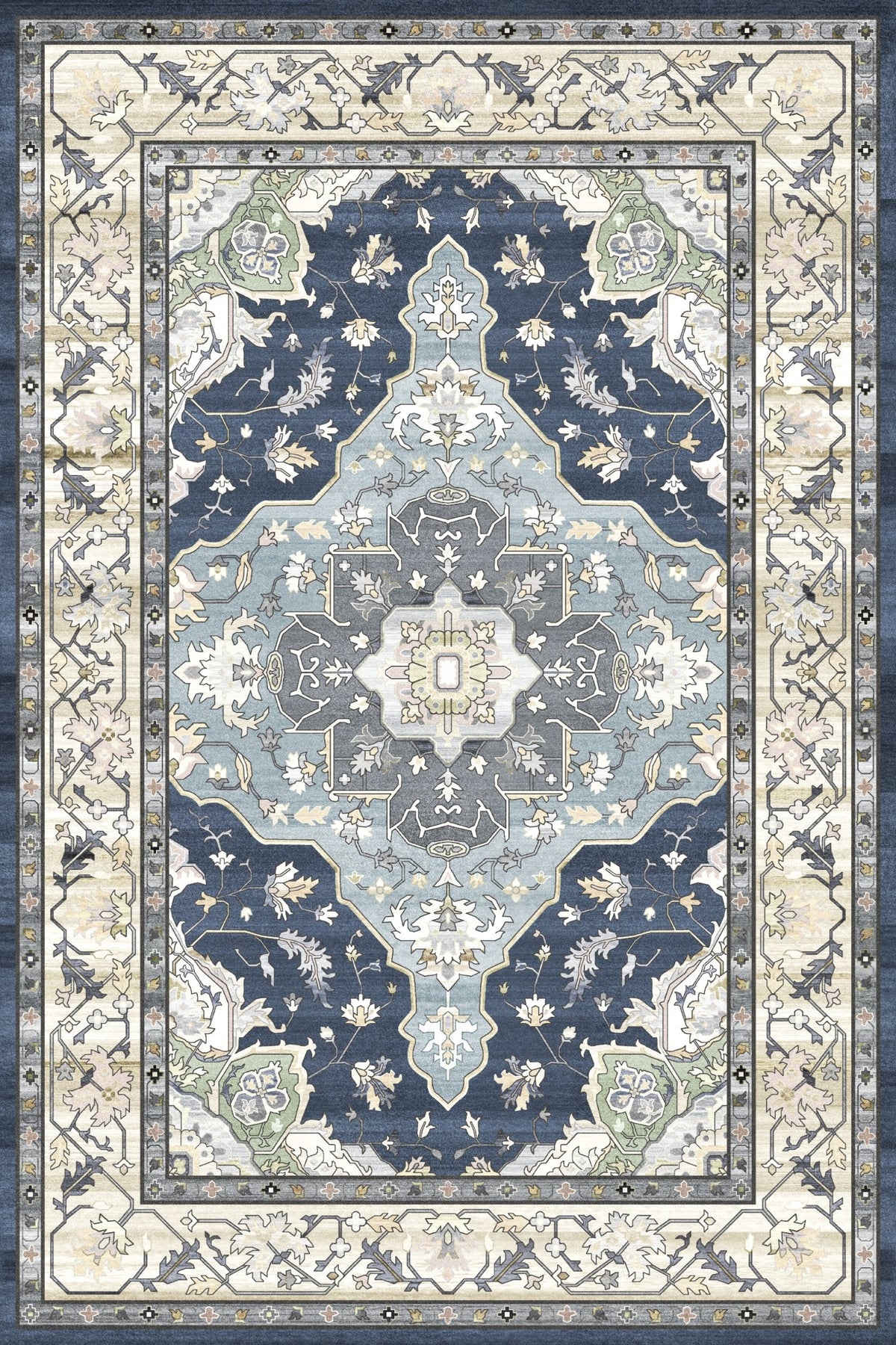 Wonder Rug Vintage Turquoise Heritage