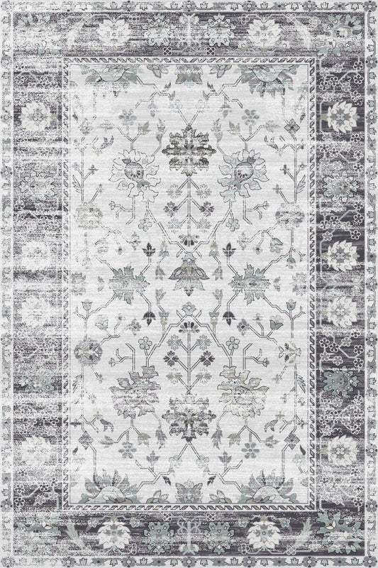 Wonder Rug Vintage Silver Garden
